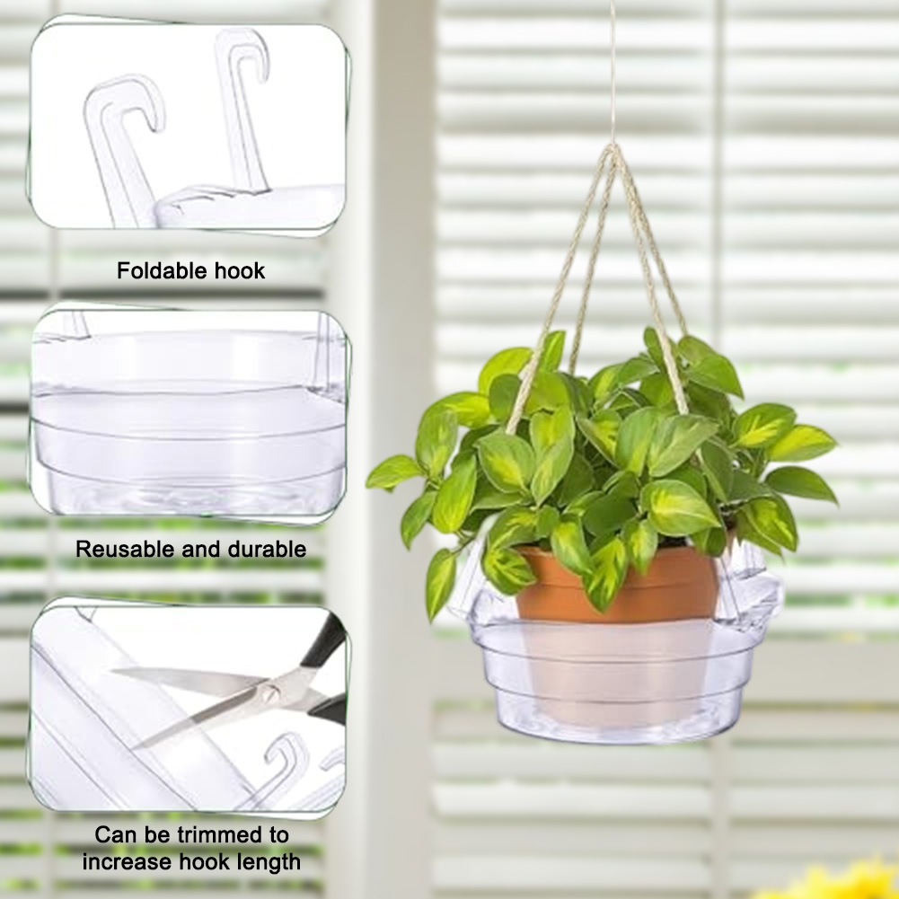 Drip Tray Saucer - Plateaux suspendus anti-éclats pour plantes de