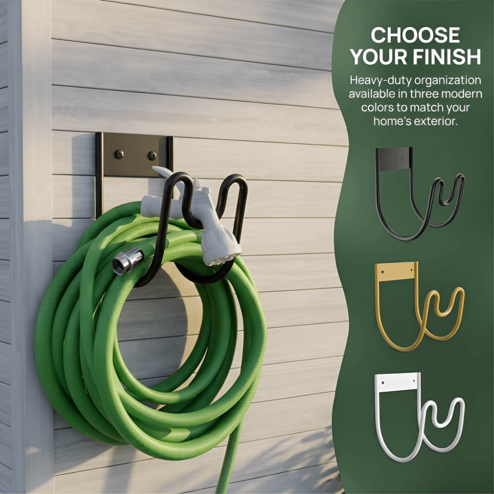 Gardena Hose Flex - Support mural antirouille pour tuyau d'arrosage,