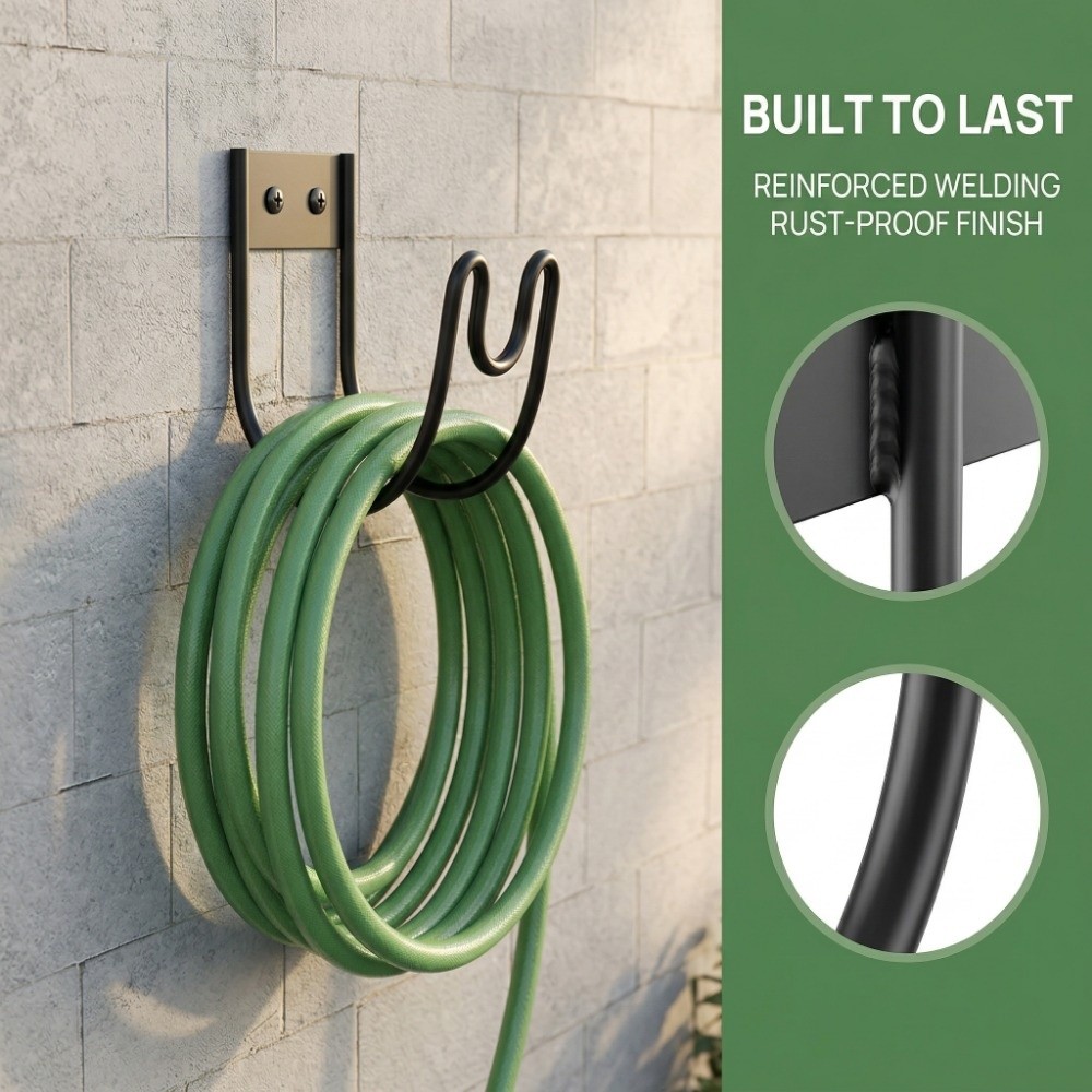 Gardena Hose Flex - Support mural robuste pour tuyau d'arrosage,