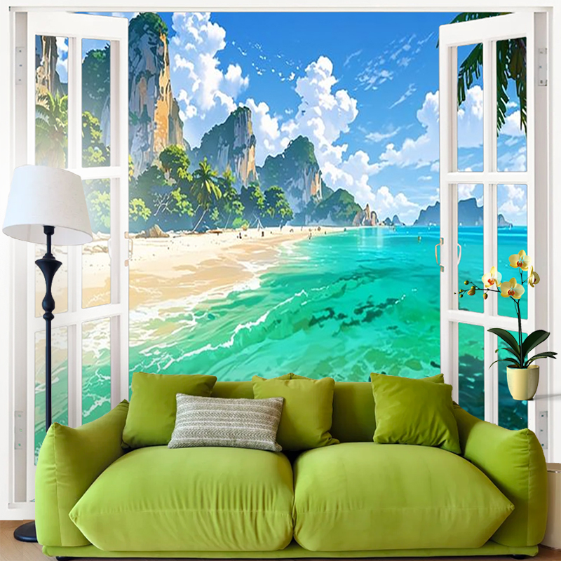 1PC Tapisserie murale à impres - Bonsai Tree Zen Garden avis et prix