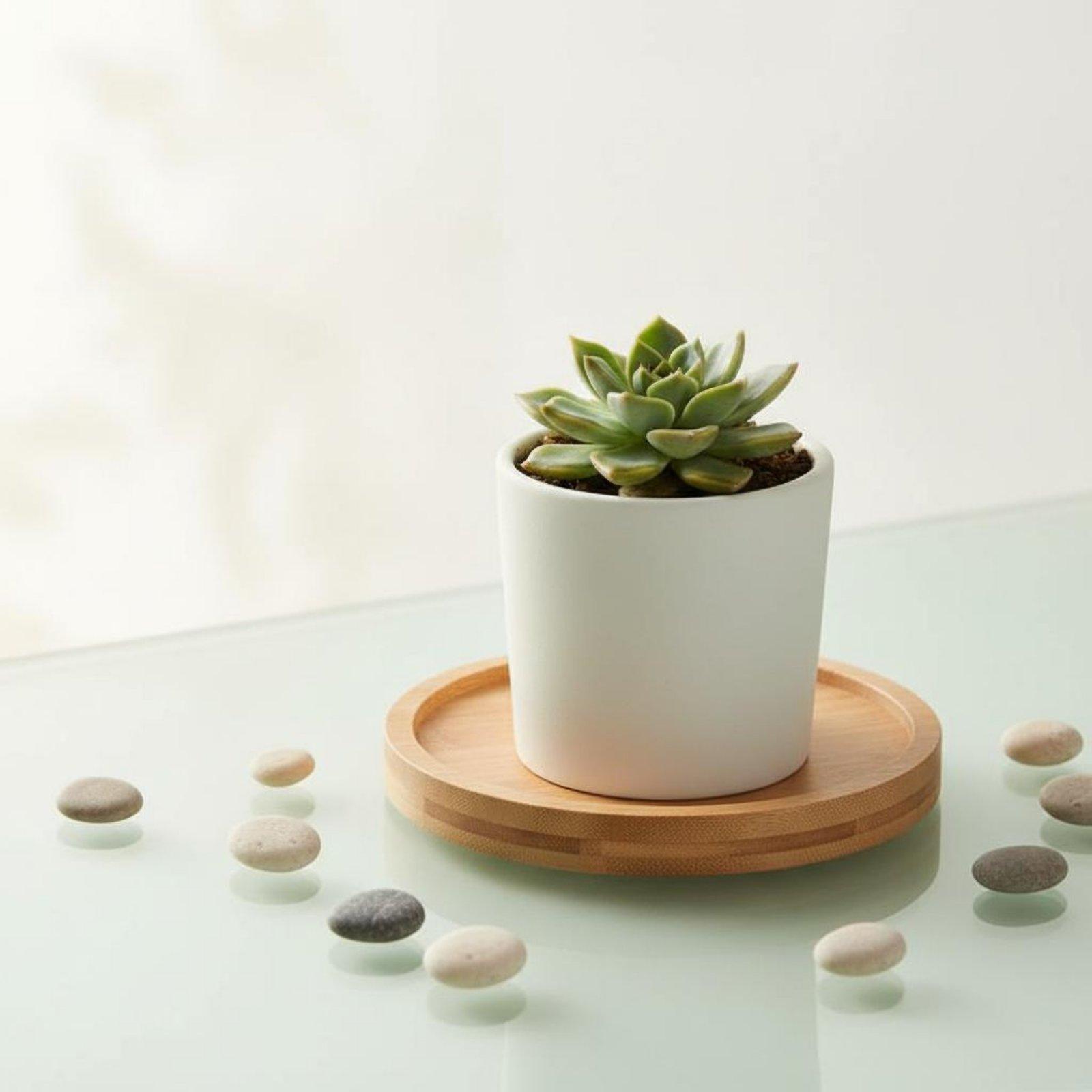 Socle en bambou industriel pou - Drip Tray Saucer avis et prix