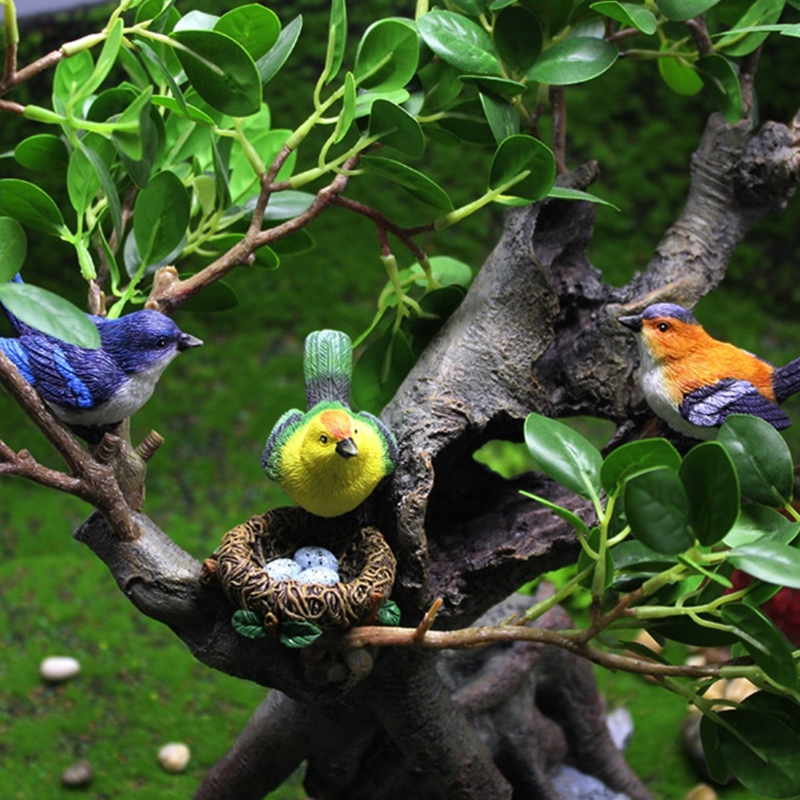 Lot de 4 mini figurines d'oise - Bonsai Garden Europe avis et prix