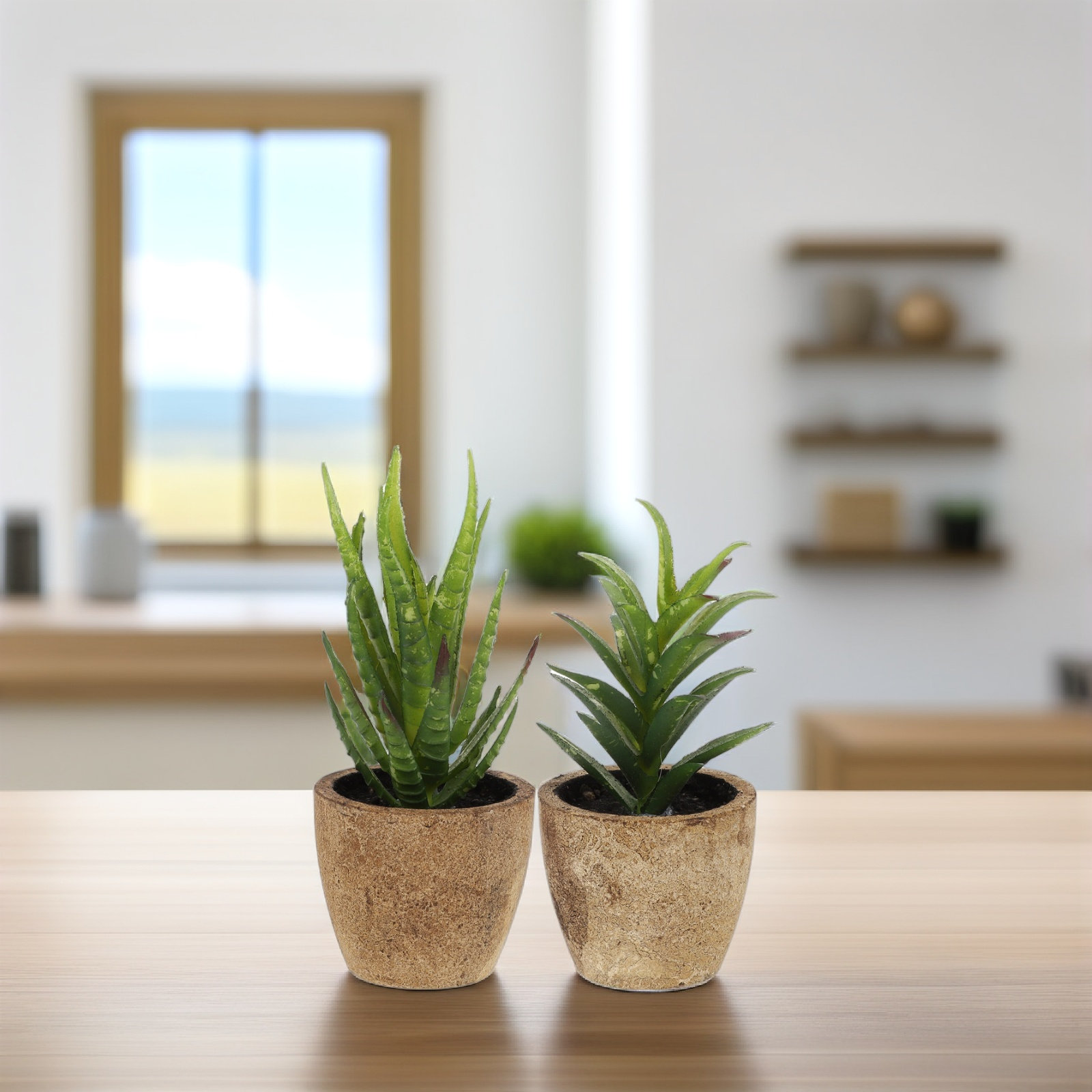 4 Pièces de Plantes Artificiel - Bonsai Garden And Cafe avis et prix