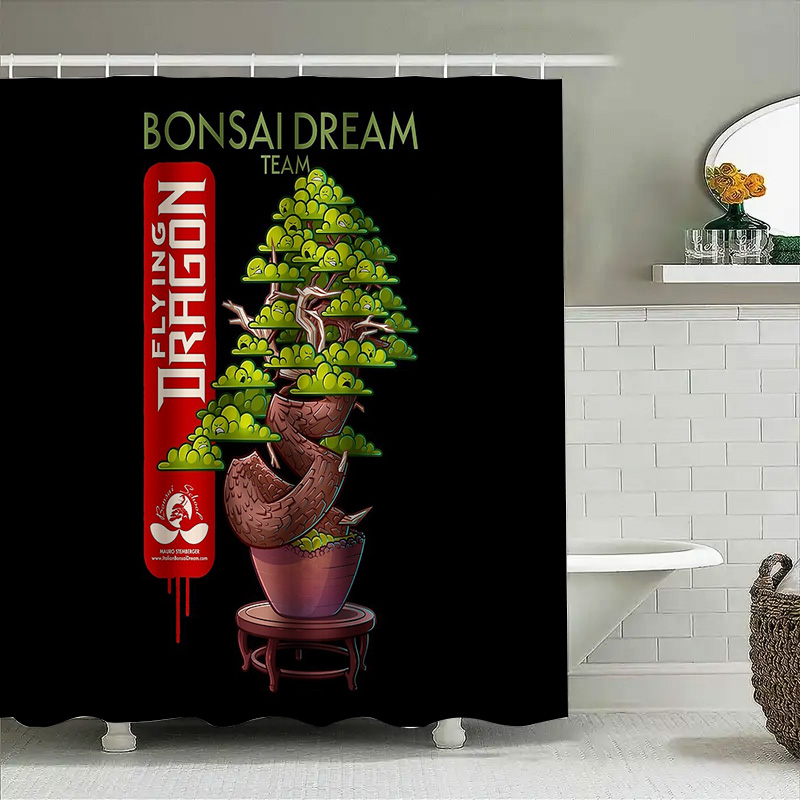 Rideau de douche arbre bonsaï  - Bonsai Tree Zen Garden avis et prix