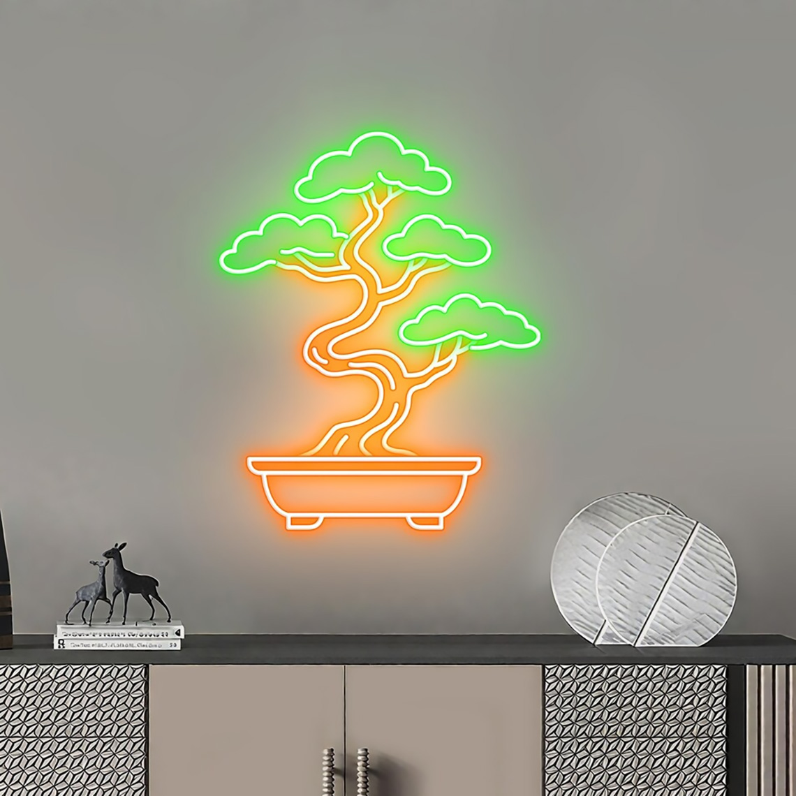 Enseigne néon Arbre Bonsaï, Dé - Bonsai Tree Zen Garden avis et prix